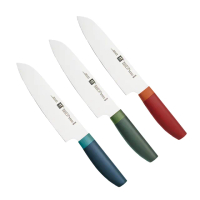 【ZWILLING 德國雙人】Now S日式主廚三德刀18cm-萊姆綠/莓果藍/石榴紅3色任選(德國雙人牌集團官方直營)