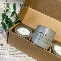 收藏【Le Labo】迷你水泥香氛蠟燭組合 檀香26 蠟燭 室內香氛 水泥蠟燭 59.5g｜迷人香氛◆全館現貨快出