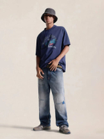 เสื้อยืดผู้ชาย Missile Graphic Print สี Navy