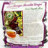 teh bunga rosella ungu kencono sari 100gr teh rosella teh vitamin