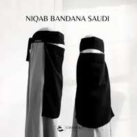 Niqab Cadar Bandana Saudi Pet Keras by Chantika Label | cadar bandana siffon arabian silky inspired 