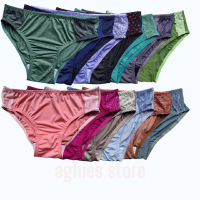 Cd Wanita Dewasa 3pcs Manis Seksi Poliester Bunga Setrip isi  Katun Soft Seamless Fit Waist High Can