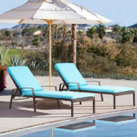 Patio Chaise Lounges With Thickened Cushion Foldable Chair Folding Patio Lounge Chair Set 2 Pieces Beach Chairs Pools Lounger