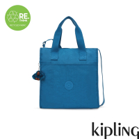 Kipling 質感寶石藍手提斜背托特包-INARA L