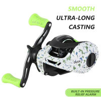 Mallos BLS Baitcasting Reel  Speed Ratio 6.3:1 Adjustable Drag Clicker Alarm System Strong Braking F