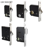 1Pc Indoor Door Hook Lock Security Door Mechanical Lock Body High Quality Zinc Alloy Lock Cylinder Household Hardware Lockset