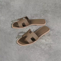 Hermès Sandal HERMES ORAN ETOUPE SANDAL 100% ORIGINAL