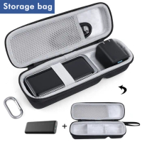 Carrying Case Waterproof EVA Shockproof Anti-scratch with Hand Rope &amp; Carabiner for Anker Prime Power Bank 12000mAh 130W&amp;Charger