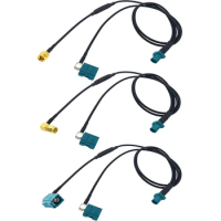 1 PCS 50 CM Cable Right Angle Y Type Splitter Cable Pigtail RG174 Car GPS Antenna Extension Cord Radio Adapter Connect Wire