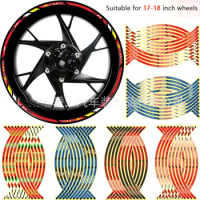 Motorcycle wheels with steel rims, reflective wheels, car stickers, 17-18 inch wheel frames,waterproof and sunscreen accessories