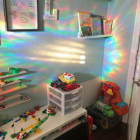 Sun Catcher Wall Stickers 3D Rainbow Effect Cat Butterfly Window Mirror Sticker for home Bedroom decor Rainbow Prisms Maker