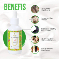 YELLOW FIFTEEN SERUM RAMBUT PENUMBUH RAMBUT 60ML WITH SAW PALMETTO PEPPERMINT ROSEMARY CASTOR OIL AR