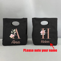Custom Your Name Lunch Bag Cooler Thermal Insulated Lunch Box for Women Kids Work School Picnic Food Tote Bagse Thermal Food Bag