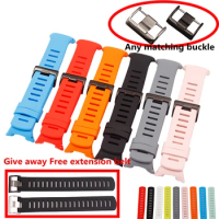 Watch accessories for SUUNTO D4 D4i NOVO Diving Watch Strap Replacement silicone strap Distribution extension strap for men