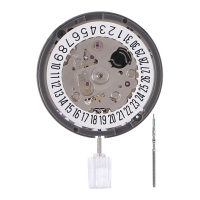 Đồng Hồ Cơ Tự Động, 24 Trang Sức, NH35A NH35 6 O 'Clock, Chuyển Động 21600Bph, Cửa Sổ Ngày Màu Đen