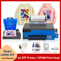 A4 DTF Printer for Epson XP600 DTF Printer Bundle with DTF Oven Direct Transfer Film Printer A4 DTF Printing Machine for T shirt