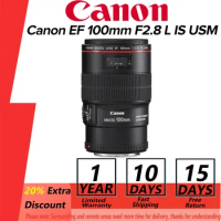 Canon EF 100mm F2.8 L IS USM Large Aperture Fixed Focus Auto Focus Full Frame DSLR Camera Lens For 250D 90D 5D II 6D SL3 T8i
