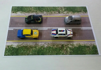 Diorama papercraft alas jalan aspal kode 8