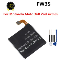 FW3S 360 Sport 360SP New Battery For Motorola Moto 360 2nd Gen 2015 42mm 270mAh Smart Watch 360S+ Free Tools