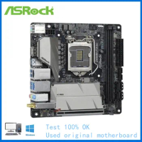 Used ITX MINI Z490M-ITX For ASRock Z490M-ITX/ac Computer Motherboard LGA 1200 DDR4 Z490 Desktop Mainboard