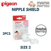 PIGEON Natural Feel Nipple Shield / Silikon Pelindung Nipple Puting Ibu Menyusui / Pigeon BANDUNG PI