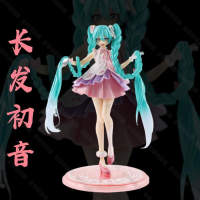 【全球優品匯】初音未來手辦櫻花長發初音可愛少女心車載桌面機箱擺件公仔模型