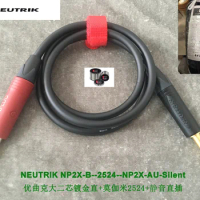 HIFI Audio cable with Japan brand MOGAMI 2524 with Neutrik NP2X-B and NP2X-AU-SILENT and soldering used Germany brand WBT 0820