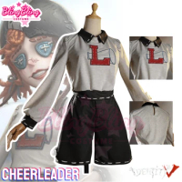 Game Identity V Cheerleader Cosplay Costume Game IDV Lily Barriere Cosplay Costume Halloween Dress and Cheerleader Cosplay Wig