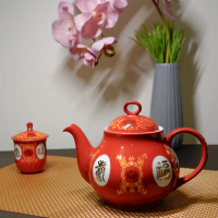 【大同磁器】福壽茶具禮盒組-22件入(台灣製造)