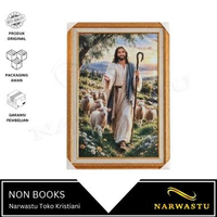 NARWASTU - Hiasan Dinding Yesus Sang Gembala 38X58 - 700.289