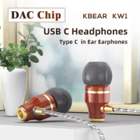 KBEAR KW1 HiFi in Headphone with Microphone 6 Unit Dynamic Driver Stereo Earphones Sports Subwoofer Monitor For Apple Headphones