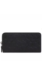 Coach Coach Mens Accordion Wallet In Signature Leather - Black