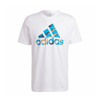 Adidas 短袖 Essentials Camo 白 藍 黃 男款 迷彩 純棉 愛迪達 短T 休閒 HE4375