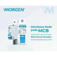 Morgen MCB Listrik Biru 2A/4A/6A/10A/16A Morgen 4A