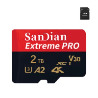 Sandian 100% Original 1TB A2 Memory Cards Cameracard 128GB 256GB 512GB Micro SD Card Class 10 100MB/s Flash Memory TF/SD Card