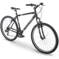 RMT 27.5" Mens 21-Speed All-Terrain Mountain Bike, 18" Aluminum Frame, Twist Shift, Matte Black