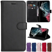 Wallet Soft Silicone Leather Case For Samsung Galaxy S22 S21 S20 Plus Ultra FE S10 5G S10E S10 Lite S9 S8 Plus S7 S6 Edge + S5
