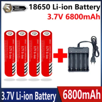 New Battery 3.7V 6800mAh BRC 18650 Rechargeable battery Lithium ion Lithium battery + Charger shipped from Russia