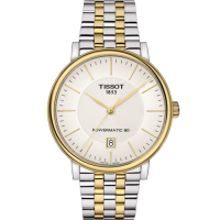 TISSOT天梭CARSON都會品味紳士機械錶(T1224072203100)40mm