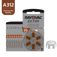 60 pcs/10card Rayovac Extra 1.45V Performance Hearing Aid Batteries 312 312A A312 PR41Free Shipping