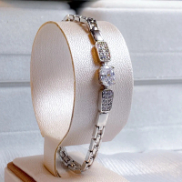 Gelang Moissanite wanita /Gelang titanium anti karat / Gelang lapis emas