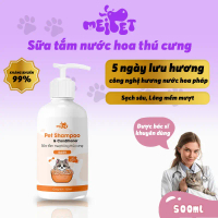Sữa tắm cho chó mèo Meipet 150/500ml, sữa tắm thú cưng hương nước hoa Daisy, làm sạch, khử mùi l