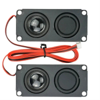 PH4P 2Pcs DIY untuk Home Theater Speaker TV LED Speaker Square Speaker Komputer Tanduk Mesin Iklan S