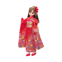 【TAKARA TOMY】Licca 莉卡娃娃 LD-30 和服莉卡 紅