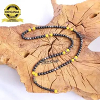 Tasbih 99 Butir Batu Onyx Hitam Giok Kuning Badar Besi Alam Natural Akik ASLI 100% Mewah Aesthetic