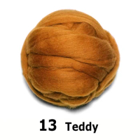 handmade Wool Felt for felting 50g Teddy Perfect in Needle Felt 13#
