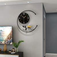 北歐現代簡約時鐘 個性創意時鐘時鐘 喜鵲登枝造型掛鐘 可愛小鳥時鐘 黑白簡約時鐘 時鐘掛鐘鐘錶背景裝飾