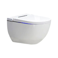 Intelligent Electric Automatic Smart WC Toilet With Bidet water saving one-piece sensor round flush modern automatic intelligent