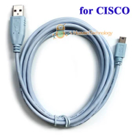 CAB-CONSOLE-USB= Console Cable 6 ft with USB Type A and mini-B for CISCO Routers and Switches WS-C37