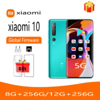 Global rom Wireless （Wireless reverse） Xiaomi 10 Cellphone, Snapdragon 865, 4780mAh Battery, 108MP Camera, Android Phone